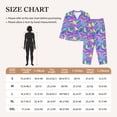 thumbnail image 4 of Fotbe Disco Roller Skates Pattern Long Sleeve Pajama Set for Women,Sleepwear Set,2-piece Loungewear Set,Soft PJs Comfy Nightwear with Pockets -Small, 4 of 7