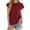 Wine Red, variant on Seductiva Women's Long Sleeve Cotton T-Shirt Basic Tees for Women Casual Loose Fit Crew Neck Cap Sleeve Tops Trendy Plain Summer Shirts for Women 2025 Business Casual Beach Vacation Workout Basic Top