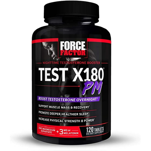 Test X180 PM Testosterone Booster for Men, Overnight Testosterone