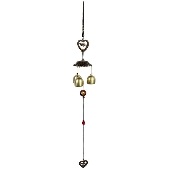 Fyearfly Carillons éoliens extérieurs, Carillons éoliens Cloche en métal en Forme de Cœur Ornement de Maison décor de Jardin extérieur