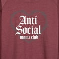 thumbnail image 3 of Instant Message - Anti Social Moms Club - Women's Lightweight French Terry Long Sleeve Shirt, 3 of 6