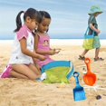 thumbnail image 5 of QIUYIDP Beach Mesh Bags, 2 Pack Sand Away Seashell Tote Bags with Adjustable Carrying Straps for Kid's Shell Collection, 5 of 5