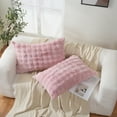 thumbnail image 2 of Move Over Pink Faux Fur Pillow Case Super Soft Fuzzy Room Decor Decorative Pillowcases for Bed Couch Sofa, Set of 2, 2 of 7