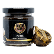 Texas Black Gold Garlic Puree, 4 Ounce Jar