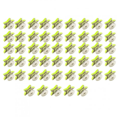 

Big sale 50 Sets Star Rivets Stud Screw Zinc Alloy Bags Clothes Shoes Belts DIY Flat Button 12mmFluorescent Green