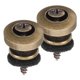 thumbnail image 1 of EeaseMX Botones de correa de seguridad con cierre de correa de seguridad de 2 piezas de metal con tornillos y junta para reemplazo de guitarra acústica eléctrica (bronce y negro), 1 of 7