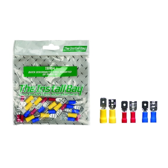 Install Bay IBR14 Assorted Vinyl Quick Disconnect .250, Retail Pack