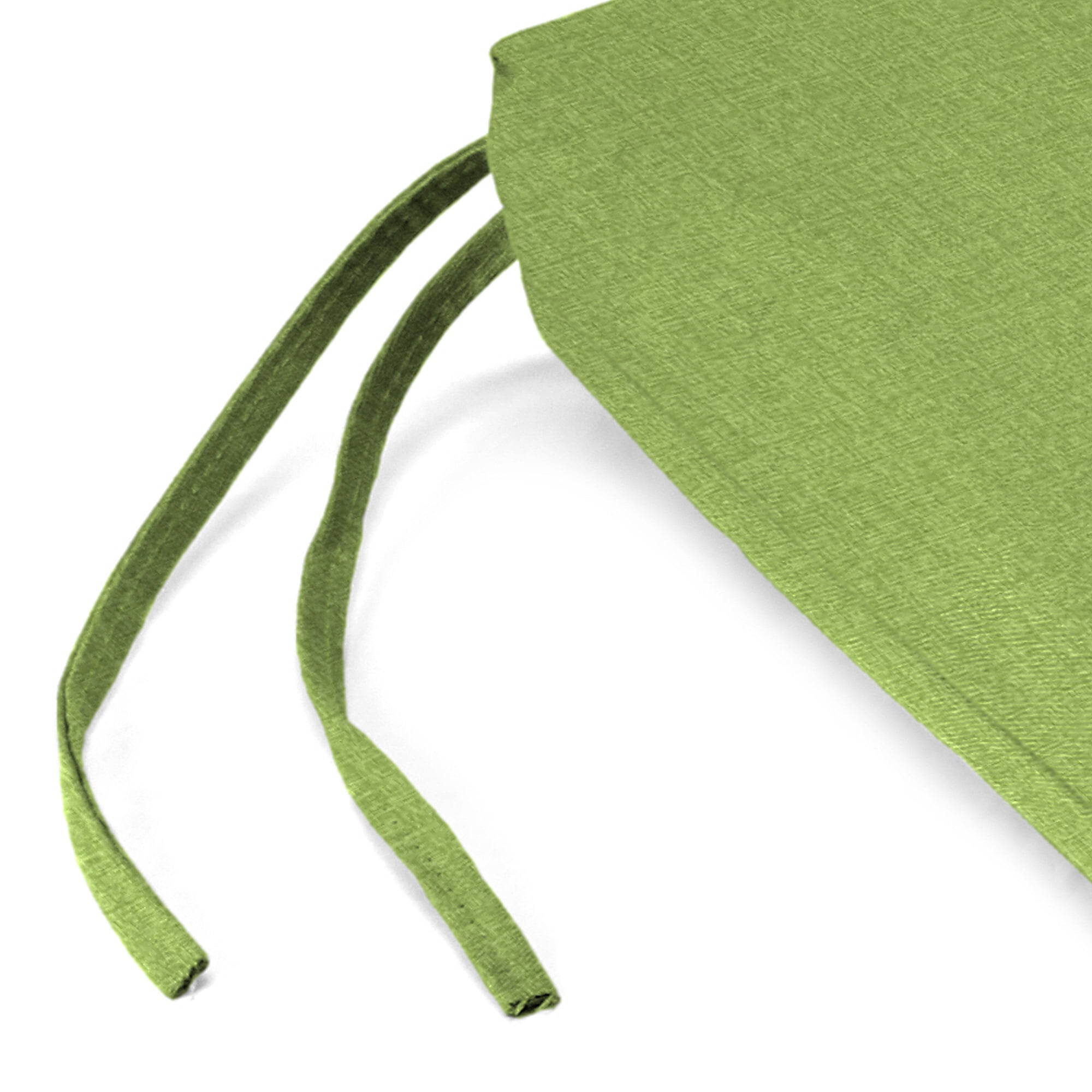 Jordan Manufacturing 48" x 18" McHusk Leaf Green Crosshatch Rectangular Outdoor Settee Swing Bench Cushion with Ties