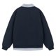 thumbnail image 4 of pstuiky camisa de manga larga para hombre, Blusa deportiva unisex de dos piezas, holgada, de color liso, con botones, manga larga y cuello vuelto top de hombre s, 4 of 8