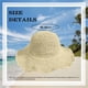 thumbnail image 2 of Sombrero con visera para mujer, sombrero de playa de verano de ala ancha, sombrero de paja de viaje plegable para mujer, 2 of 5