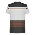 thumbnail image 3 of Maean Men's Striped T Shirt Short Sleeve Round Neck Color Block Summer Tops Casual Tee for Mens, 3 of 5