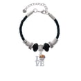 thumbnail image 2 of Delight Jewelry Silvertone Love with Chocolate Cupcake Best Friend Celtic Knot Leather Bead Bracelet, 7"+2" Extender, 2 of 4