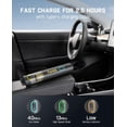 thumbnail image 3 of Slim V8 APEX Car Vacuum, 4-in-1 Portable Cordless Vacuum with 19000pa Suction Power, Type-C Charge, 2 Suction Modes, Handheld Vacuum for Small Jobs, Car, Office Desk, Keyboards (Gray), 3 of 8