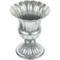 thumbnail image 2 of FUEENIRVA Silver Metal Flower Vase Decorative Planter for Indoor Tabletop and Window Sill Use, 2 of 6