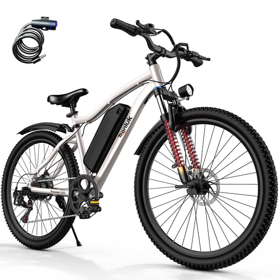 X-BURNER 26"Electric Mountain Bike for Adults,Peak 750W Motor,Max Speed 25MPH Range of 50 Miles Ebike,7-Speed Transmission Electric Bicycle,UL 2849