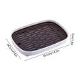 thumbnail image 3 of Small Pet Litter Box Toilet Tray for Rabbits Hamsters Guinea Pigs Hedgehogs Chinchillas Ferrets, Plastic Waste Potty with Detachable Griddle Splash Guard Easy-Clean Cage Accessory, Black, 3 of 6