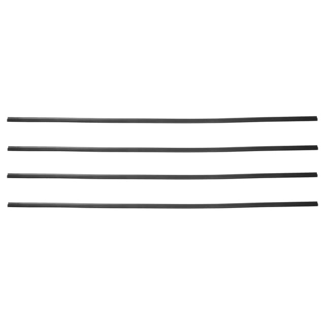 28 Pulgadas 6x10,6mm Coche Parabrisas Limpiaparabrisas Hoja Recarga Tira Negro - 4uds