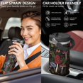 thumbnail image 5 of 30 Oz Tumbler Colorful Mushrooms Tumbler with Lid and Straw, Birthday Gift Cup for Friend Women Men Coffee Travel Mug Thanksgiving Day Halloween Christmas Gift Water Bottle, 5 of 7
