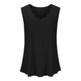 thumbnail image 4 of Women Eyelet Tanks Fashion Curved Neck Tops Casual Sleeveless Pullover Blouses Summer Solid Shirt, 4 of 6