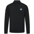 thumbnail image 2 of Men's Levelwear Black Winnipeg Jets Upright Tri-Blend Quarter-Zip Pullover, 2 of 3