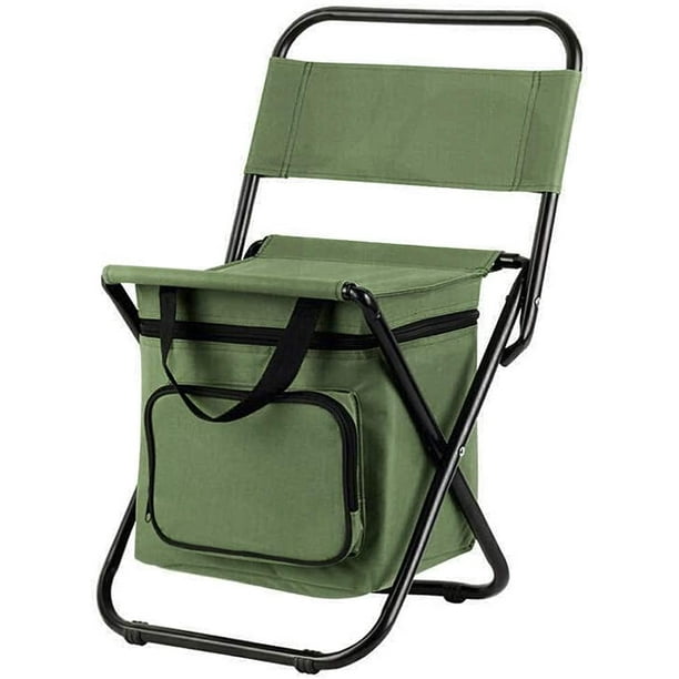 3-in-1 Fishing Backpack Stool,Portable Backpack Chair with Cooler Bag,Lightweight  Folding Stool Outdoor Gear