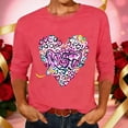 thumbnail image 4 of Enjoytime Valentines Couples Sweatshirts Heart Printed Long Sleeve Crewneck Sweatshirt Funny Holiday Men and Women Tops, 4 of 8
