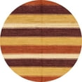 thumbnail image 1 of Ahgly Company Indoor Round Abstract Yellow Abstract Area Rugs, 6' Round, 1 of 6