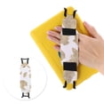 thumbnail image 2 of Unique Bargains 1 Pc Hand-Strap for Kindle Cow Pattern Finger Grip Holder White Light Coffee Color, 2 of 5