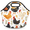 Multicolour 3, variant on Herdesigns Cock Neoprene Lunch Bag, Chicken Insulated Lunch Box for Women Men Washable Lunch Tote Soft Lunch Container With Zipper for Work Picnic Travel
