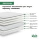 thumbnail image 2 of Colchón Individual En Caja Kingshouse Espuma Alta Densidad Memory Foam 190x100x12cm Blanco Individual, 2 of 8