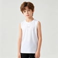 thumbnail image 3 of Boys Tank Tops Kids Mesh Quick Dry Sleeveless Athletic Shirts Youth Workout Performance Tops,7-8 Years, 3 of 7