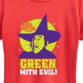thumbnail image 2 of The Wizard Of Oz - Green With Evil - Women's Short Sleeve Graphic T-Shirt, 2 of 5