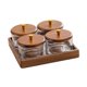 thumbnail image 3 of Juego de bandejas de frutos secos divididas con tapas de madera, decoración de mesa, vajilla, organizador de mesa de comedor para inauguración de la 4 compartimentos, 3 of 8