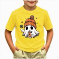 thumbnail image 2 of TOWED22 Halloween Shirt Toddler Graphic T-Shirt Kid Girl Boy Spooky Season Print Tee Tops Short Sleeve Fall Outfit, 2 of 5