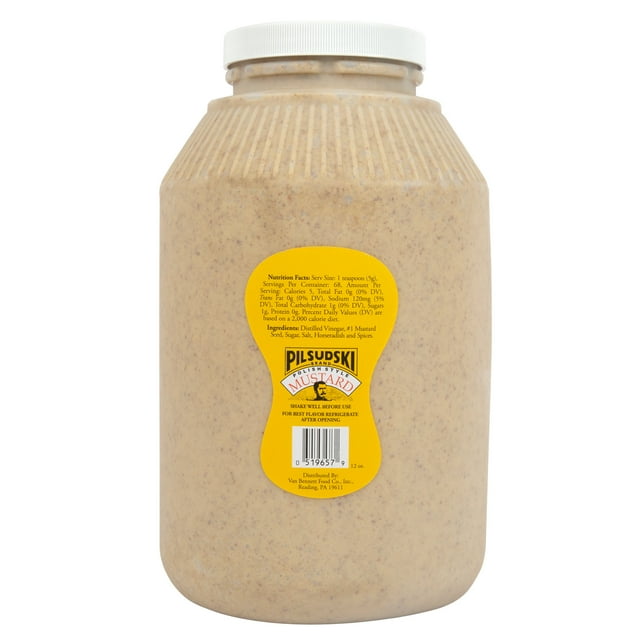 Pilsudski Moutarde au Raifort Style Polonais 1 Gallon
