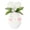 White, variant on HaCpiu Flocked Bunny Easter Egg Ornament, 4.7" Plush Blue Egg with White Bunny Ears & Floral Accents, Easter Decor for Tree, Living Room, Mantel, Spring Party & Home Decor