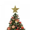 thumbnail image 5 of 8" Christmas Tree Topper Star Tree-top Star Christmas Tree Decoration Indoor Party Home Decoration (Gold), 5 of 7