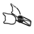 thumbnail image 4 of Clips De Carpeta De Metal, Abrazaderas De Carpeta De Gato Ahuecadas, Brillo Exquisito, Fuerza Fuerte De 100 Piezas Para Oficina ANGGREK Negro, 4 of 8