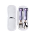 thumbnail image 2 of Jinsinto Children's cutlery set with case, stainless steel children's fork and spoon with case, 2 of 5