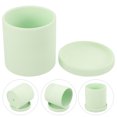 thumbnail image 4 of KAKOWELY Ceramic Planter Light Green 1Set 4.32In Cylindrical Nordic Style, 4 of 6