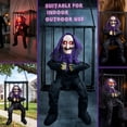 thumbnail image 5 of Magotan Screaming Animated Halloween Decorations, Outdoor Indoor Hanging Spooky Halloween Decoration, Scary Pumpkin Ghost Cage with Motion Sensor, 5 of 9