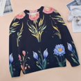 thumbnail image 6 of Watercolor Wildflowers Womens Oversized Sweatshirts Hoodies Crewneck Casual Tops Comfy FallWinter Clothes 2024, 6 of 7