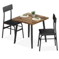 thumbnail image 4 of AKDSteel Petite Table à Manger pour 2, Table de Cuisine Rustique Brune Gain de Place avec Chaises Rembourrées pour Appartements, 4 of 7