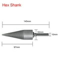 thumbnail image 2 of Grofry Carbon Steel Firewood Electric Hammer Drill Splitter Cone for Log Wood Splitting, 2 of 8