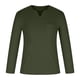 thumbnail image 4 of Tops para hombre, camisas, blusas, elegantes, informales, camisas de manga larga, deportes sólidos, cuello en V, ropa de entrenamiento físico, camiseta, Top Odeerbi  ODB-5, 4 of 8