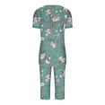 thumbnail image 4 of Wancir Women's Pajama Set|Long-Sleeved with Pants PJs |Button Down Front Top&Drawstring Waist Bottom Nightwear, 4 of 4