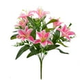 thumbnail image 6 of Realistic Artificial Flowers Simulated Lily Bouquet for Wedding and Home, 6 of 8