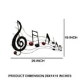 thumbnail image 5 of Metal Musical Notes Wall Hanging Art Decor, Black and Copper, 5 of 5