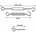 thumbnail image 3 of 30m/2mm Stainless Steel Wire Rope Kit With M5 Heavy Duty Wire Tensioner, Fence Wire Roll Kit, Cable Guardrail Kit, Garden Wire Tensioners For Climbing, 3 of 5