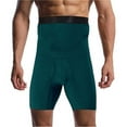 thumbnail image 4 of USNSM (S-5XL)Plus Size Men Tummy Control Shorts Compression Underwear High Waist Trainer Boxer Briefs Tight Pants Shapewear Green XXXXXL, 4 of 5